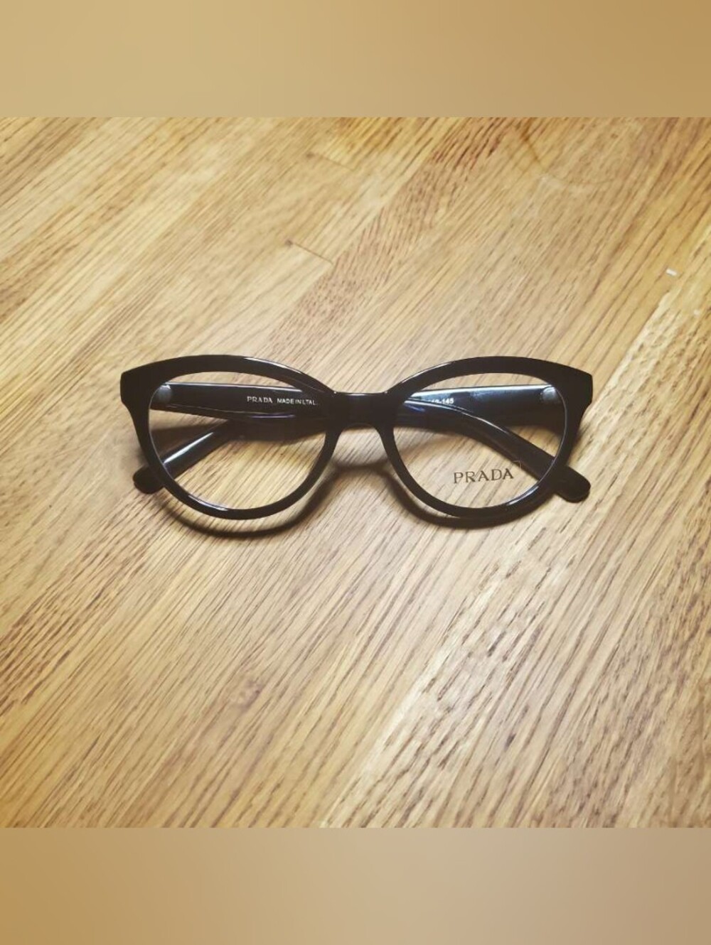 Prada Black Cat-Eye Glasses